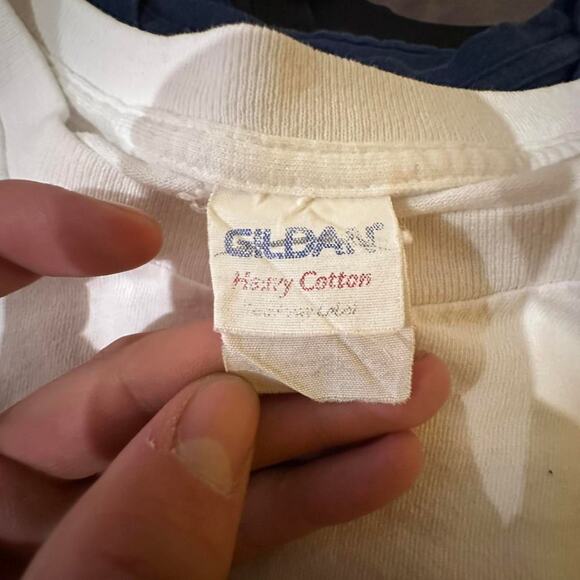 VTG 00s There’s A Place For All Fish Next To Fries&Tartar Sauce White Tshirt XL - Picture 8 of 8